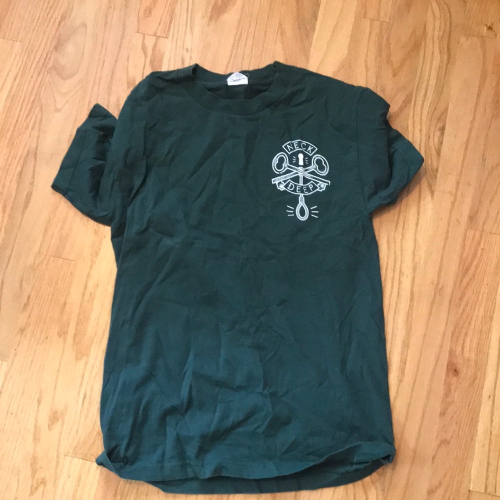 Neck Deep “All Hype No Heart” Green Band T-shirt